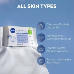 NIVEA 3-in-1 Micellar Cleansing Wipes 25 st