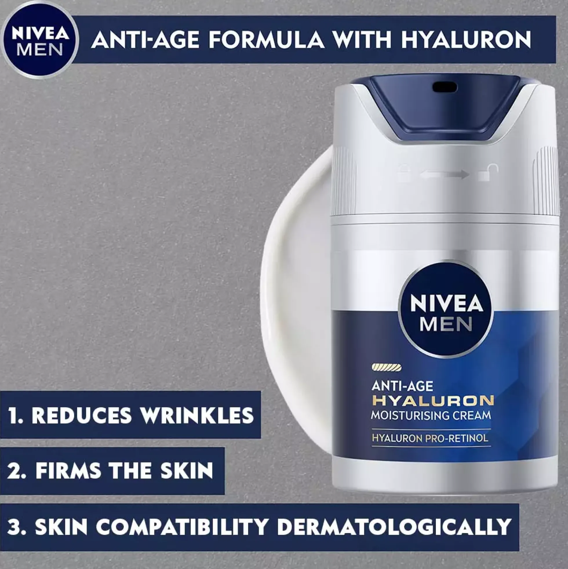 NIVEAMEN Anti Age Hyaluron Moisturising Cream 50 ml