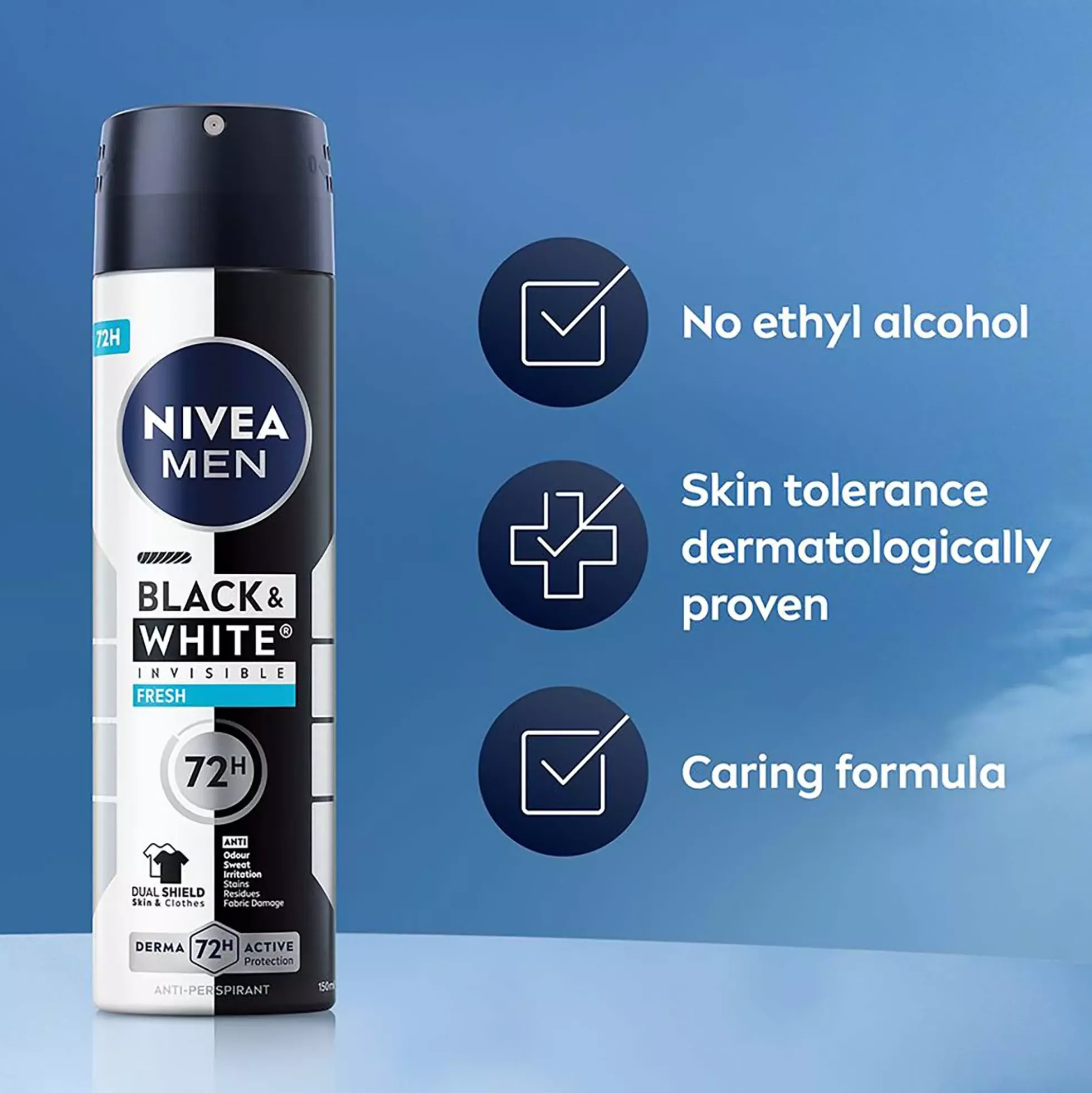 NIVEAMEN Antiperspirant Deo Black & White Fresh Spray 150 ml