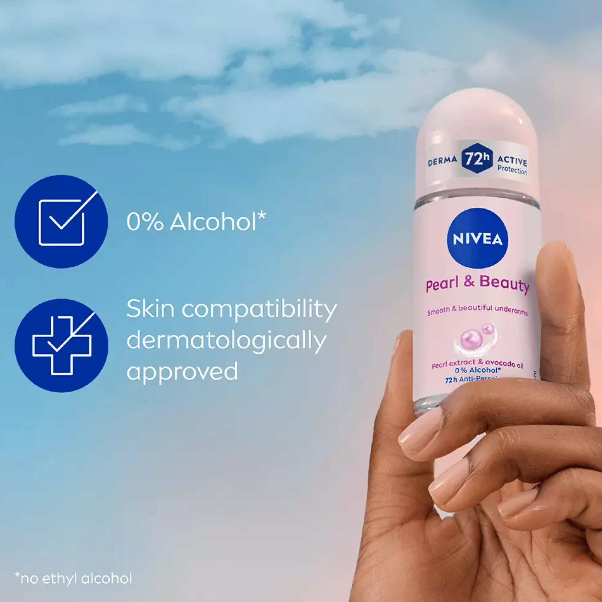 NIVEA Pearl & Beauty Antiperspirant Deo Roll on 50 ml