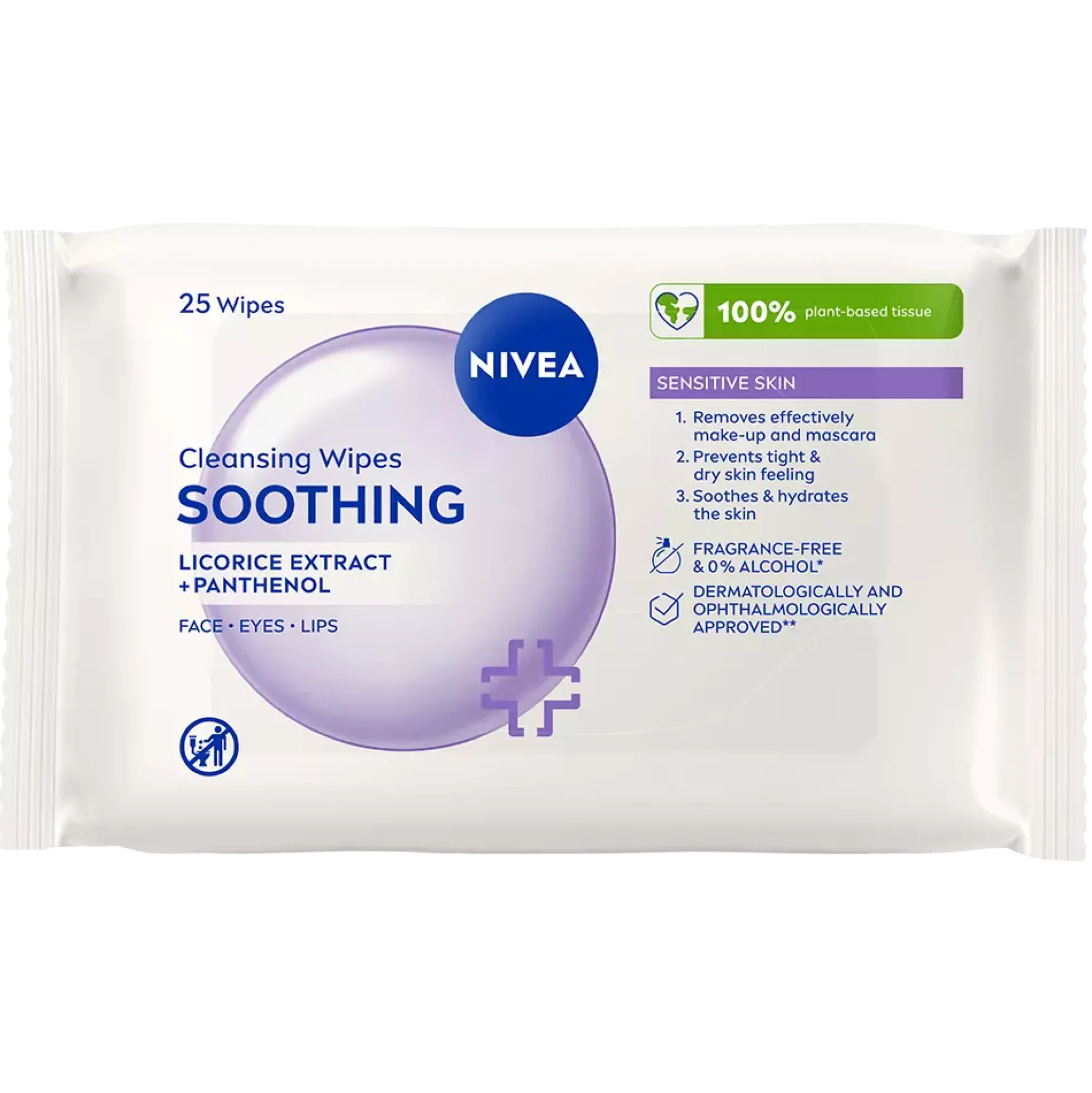NIVEA Rengöringsservetter ansikte Cleansing Wipes Soothing