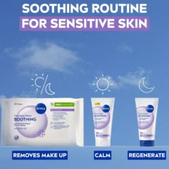 NIVEA Rengöringsservetter ansikte Cleansing Wipes Soothing