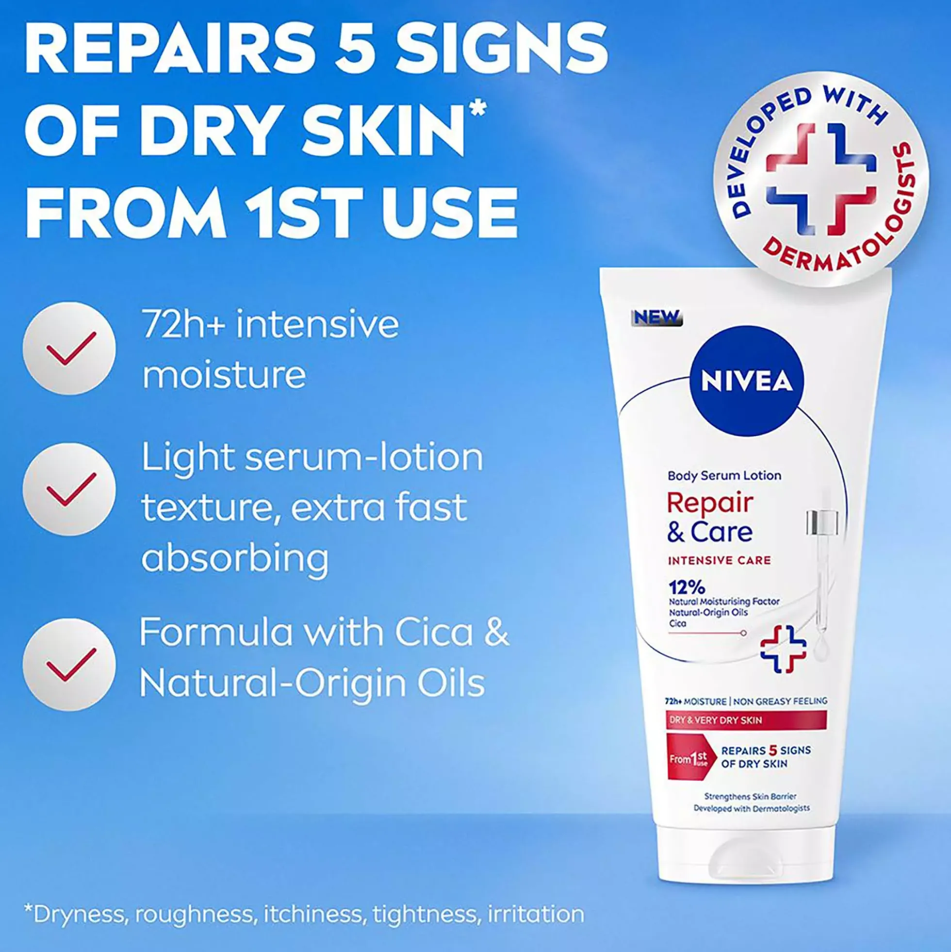 NIVEA Repair & care serum lotion 200 ml