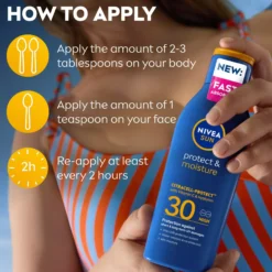 NIVEASUN Protect & Moisture Sun Lotion SPF30 200 ml