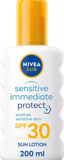 NIVEASUN Sensitive Immediate Protect Soothing Sun Lotion SPF30 200 ml