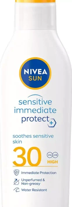 NIVEASUN Sensitive Immediate Protect Sun Lotion SPF30 200 ml