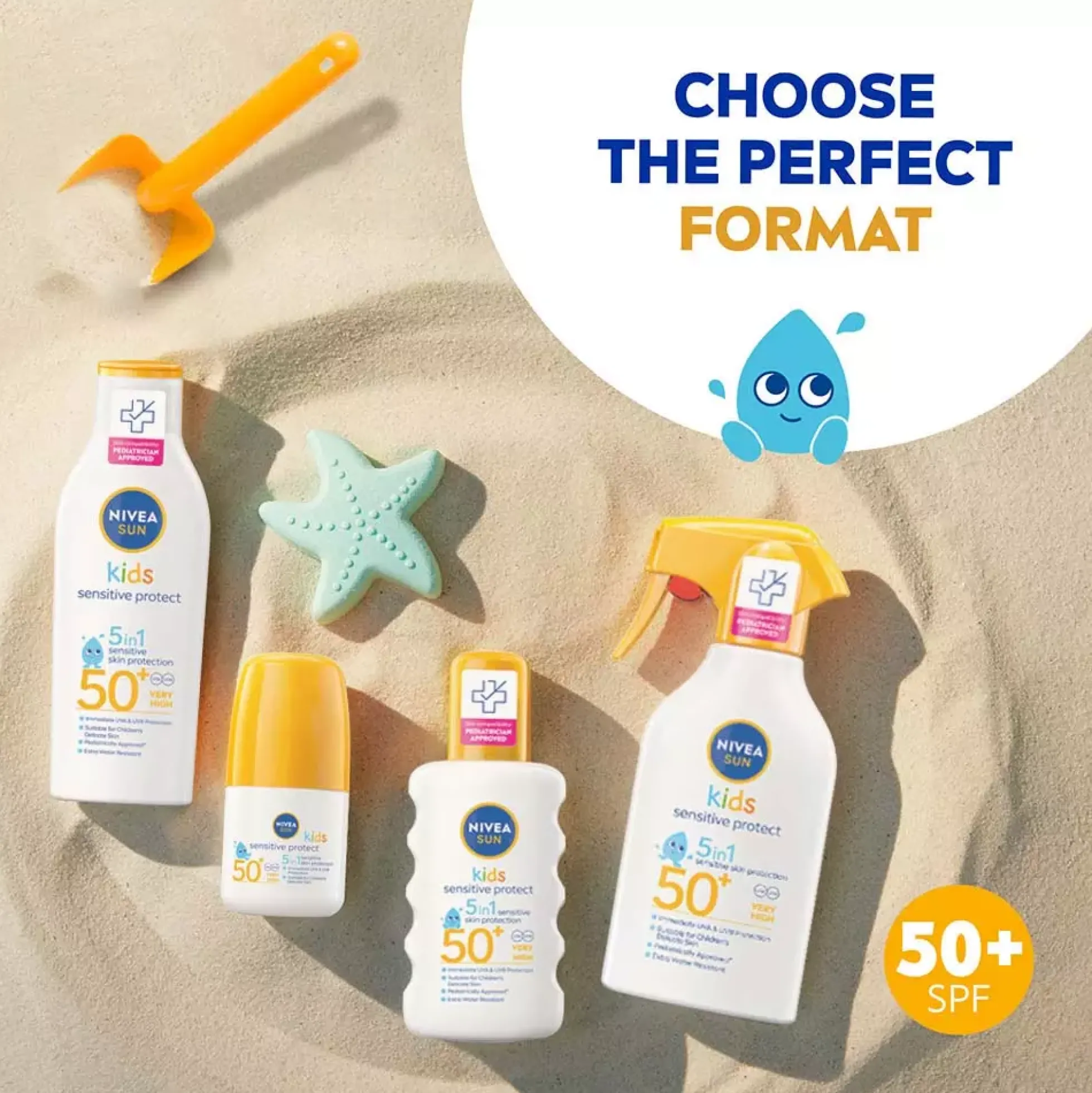 NIVEASUN Solskydd Kids Sensitive Sun Roll-On SPF50+ 50 ml