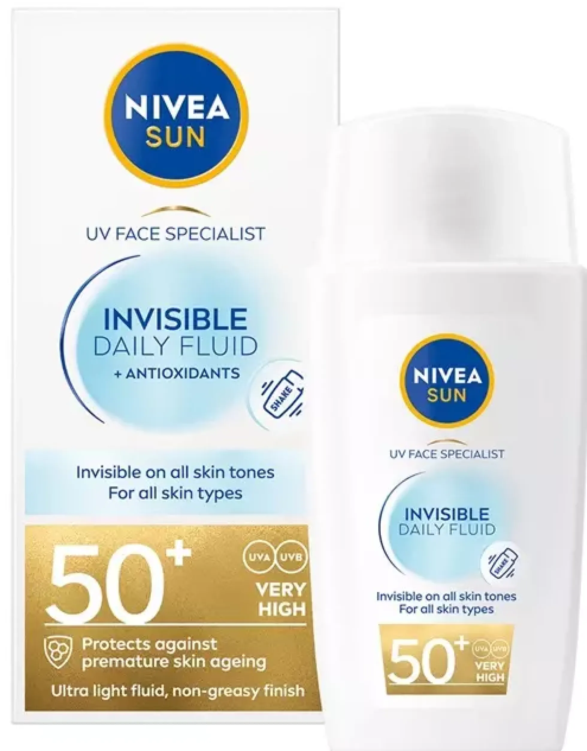 NIVEASUN UV Face Invisible Daily Fluid SPF 50+ 40 ml