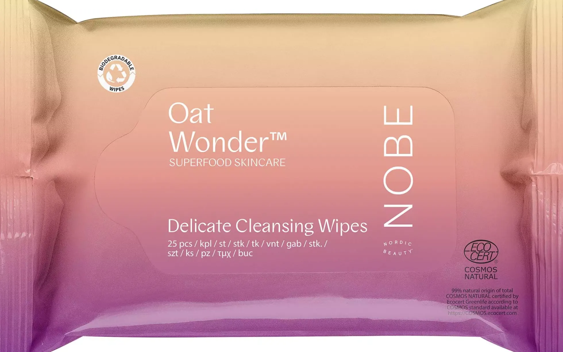 NOBEOat Wonder™ Delicate Cleansing Wipes 25 st