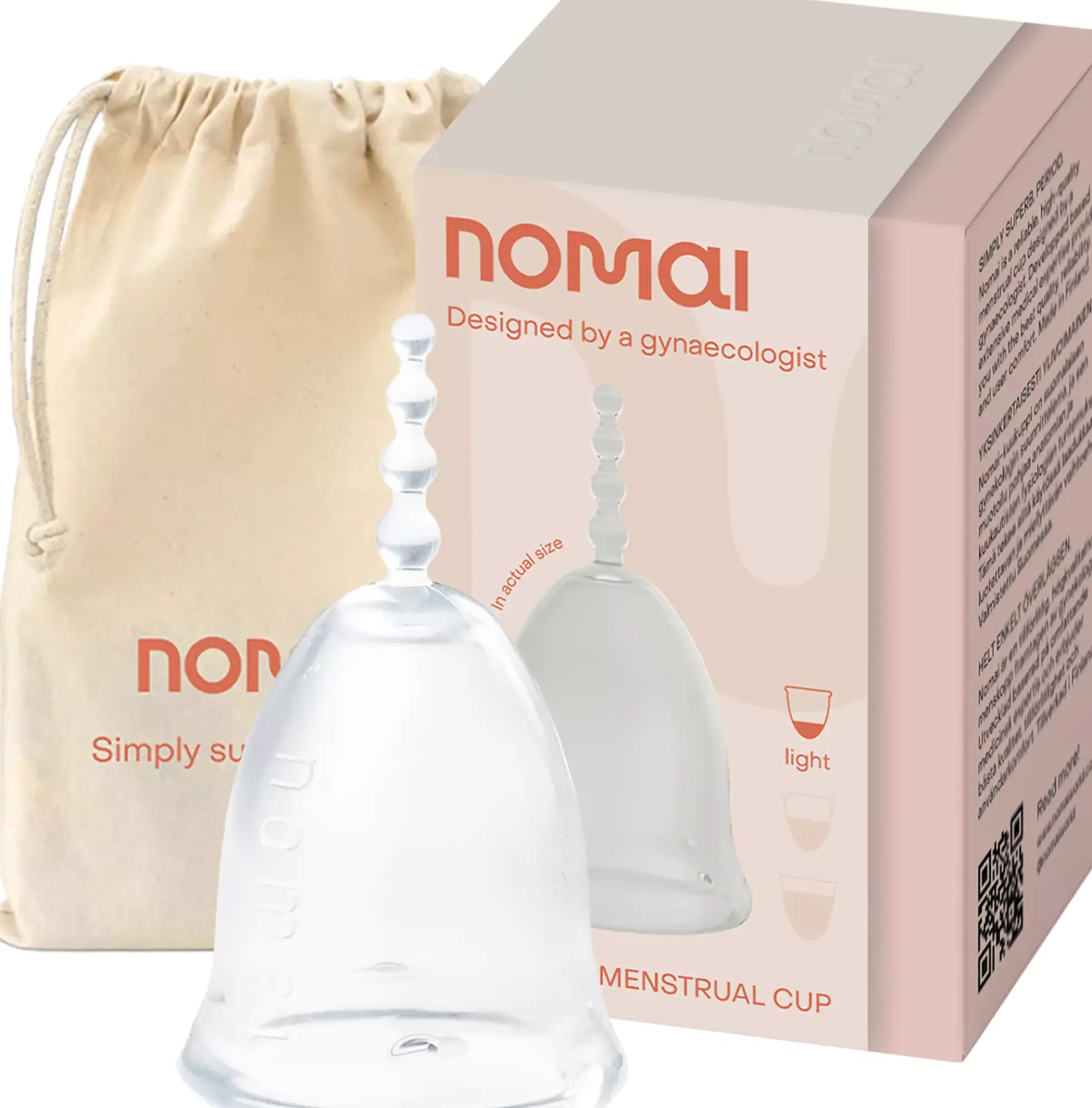 Nomai Menstrual Cup Medium Black