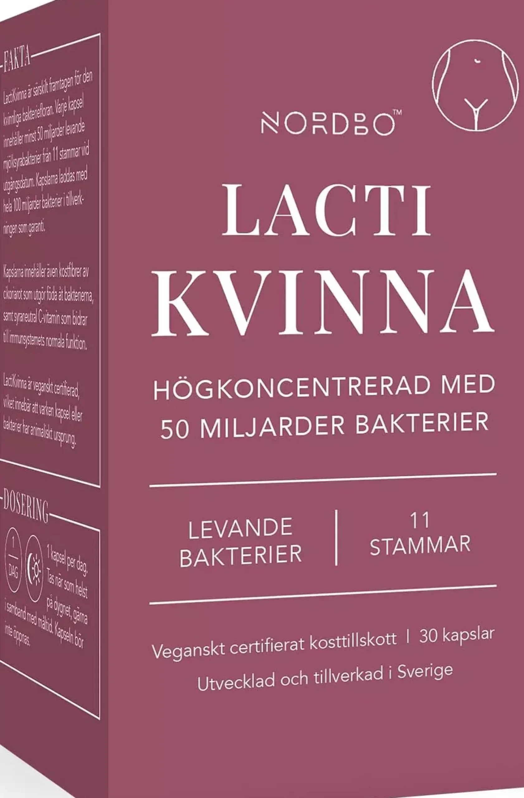 Nordbo LactiKvinna 50 miljarder 30 st