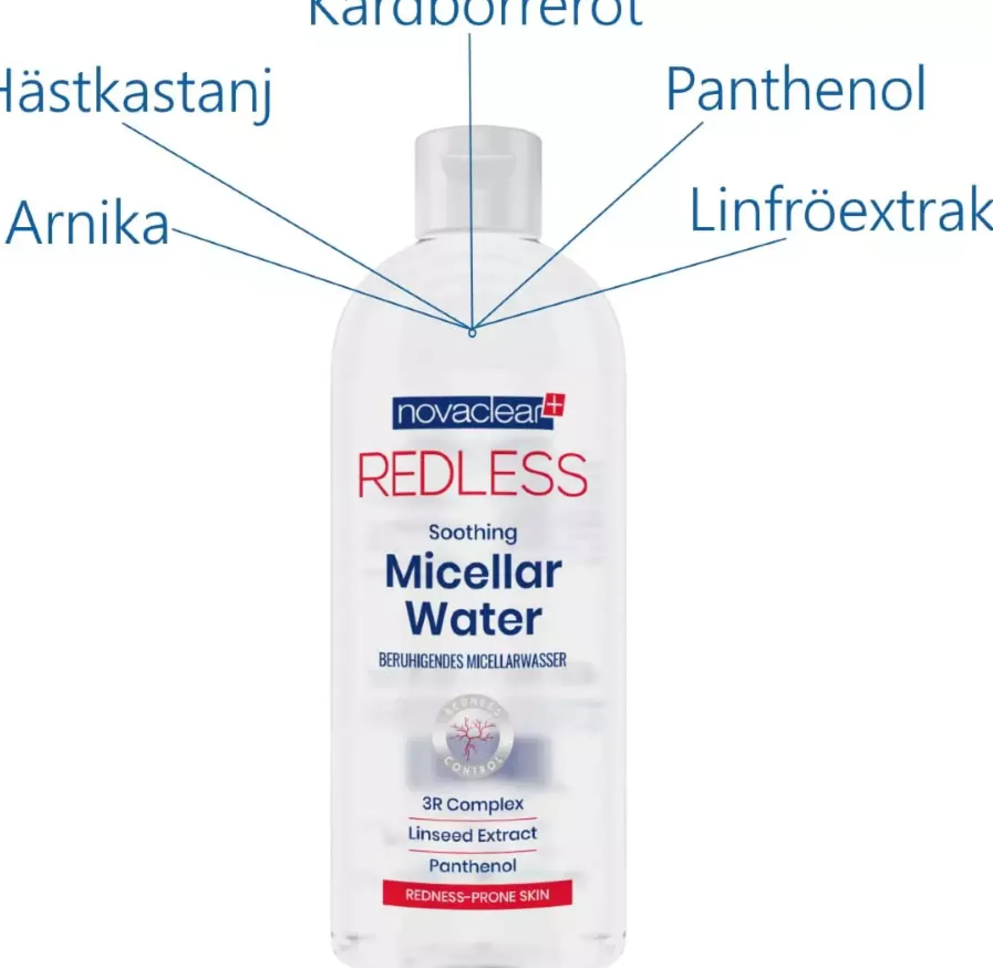 NovaclearRedless Soothing Micellar Water 400 ml