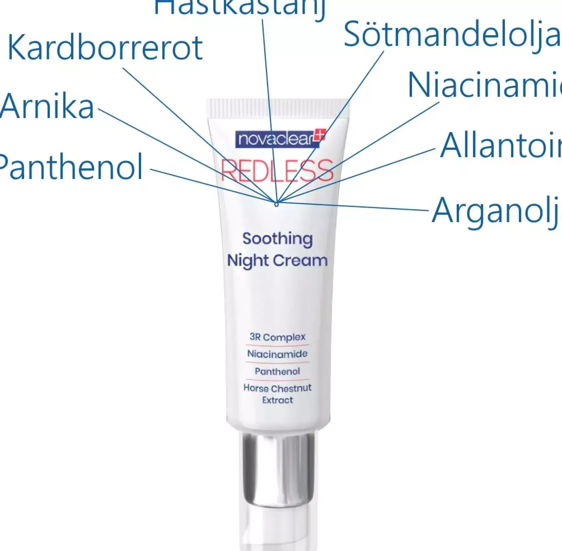 NovaclearRedless Soothing Night Cream 50 ml