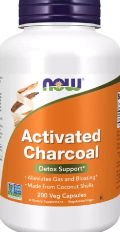 NOW Activated Charcoal 200 st