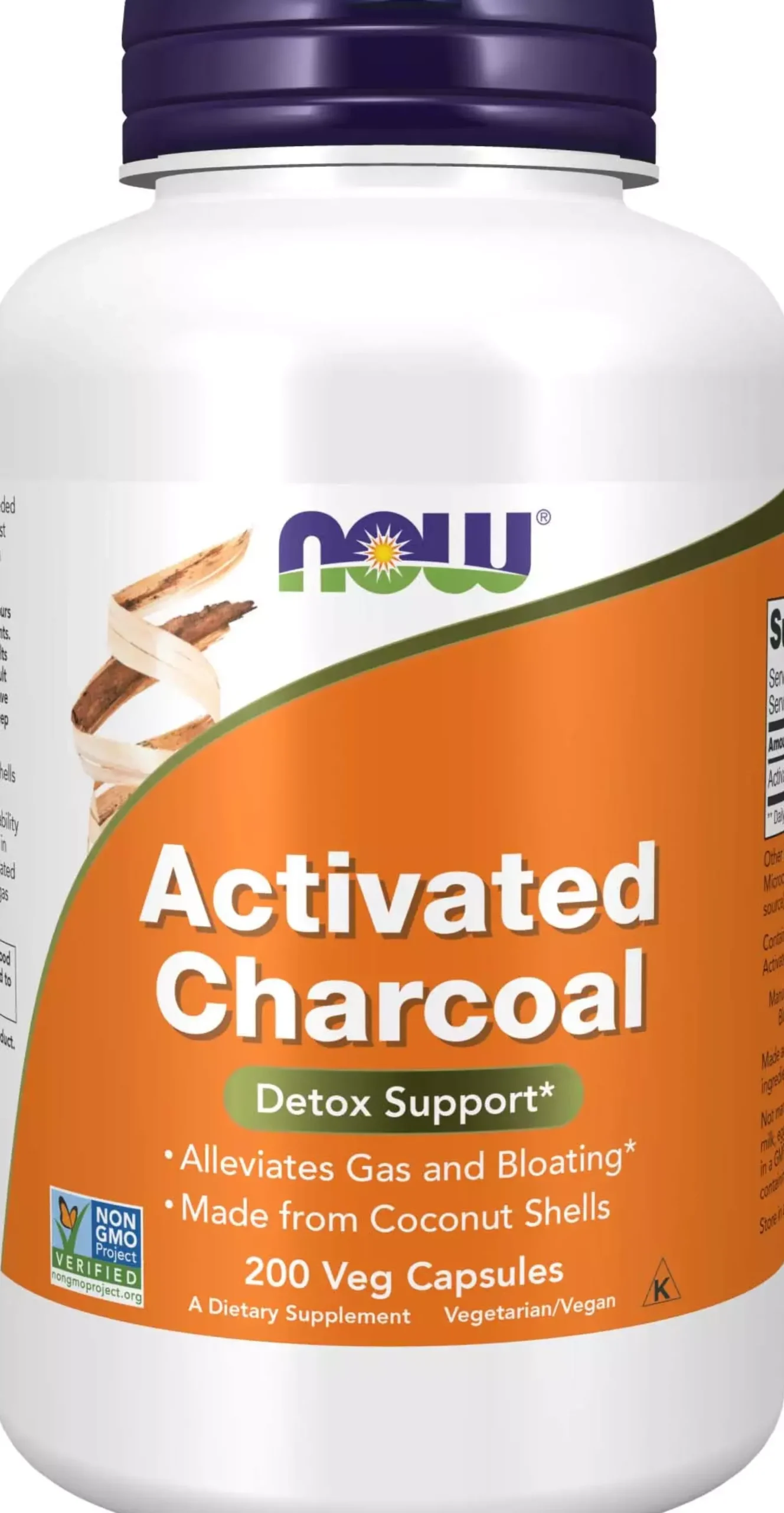 NOW Activated Charcoal 200 st