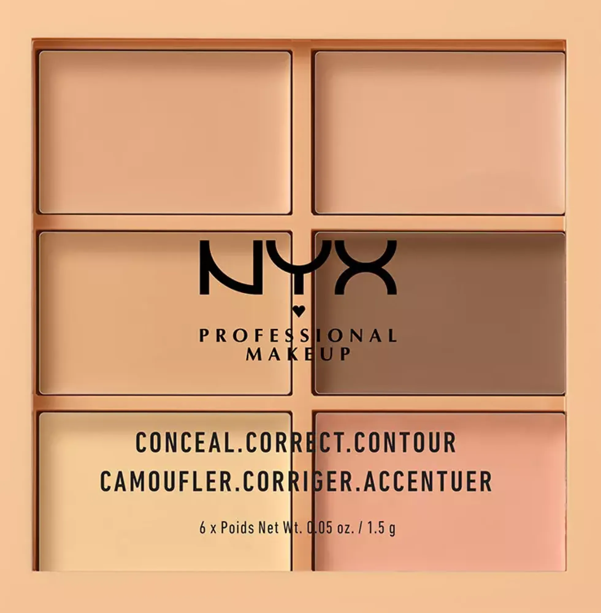 NYX PROFESSIONAL MAKEUP 3C Conceal Correct Contour Palette Light