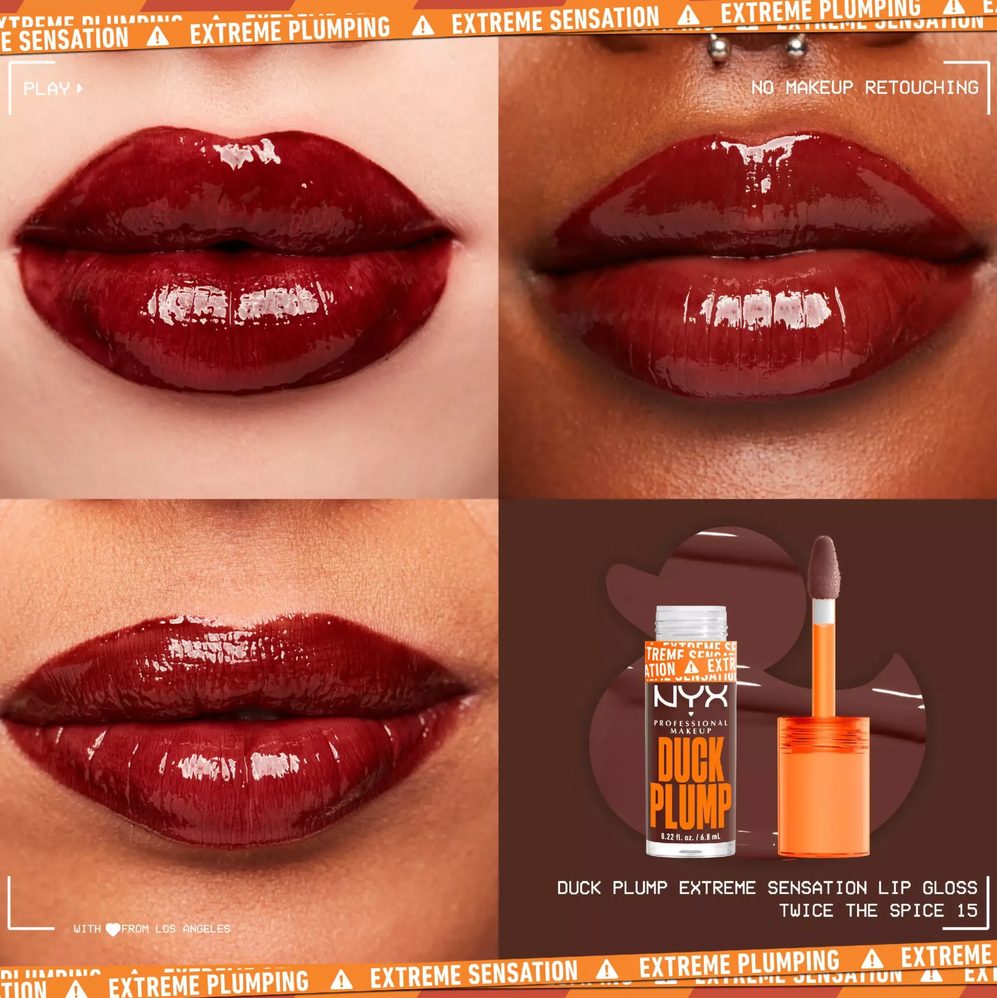 NYX PROFESSIONAL MAKEUP Duck Plump Lip Lacquer 01 Clearly Spicy