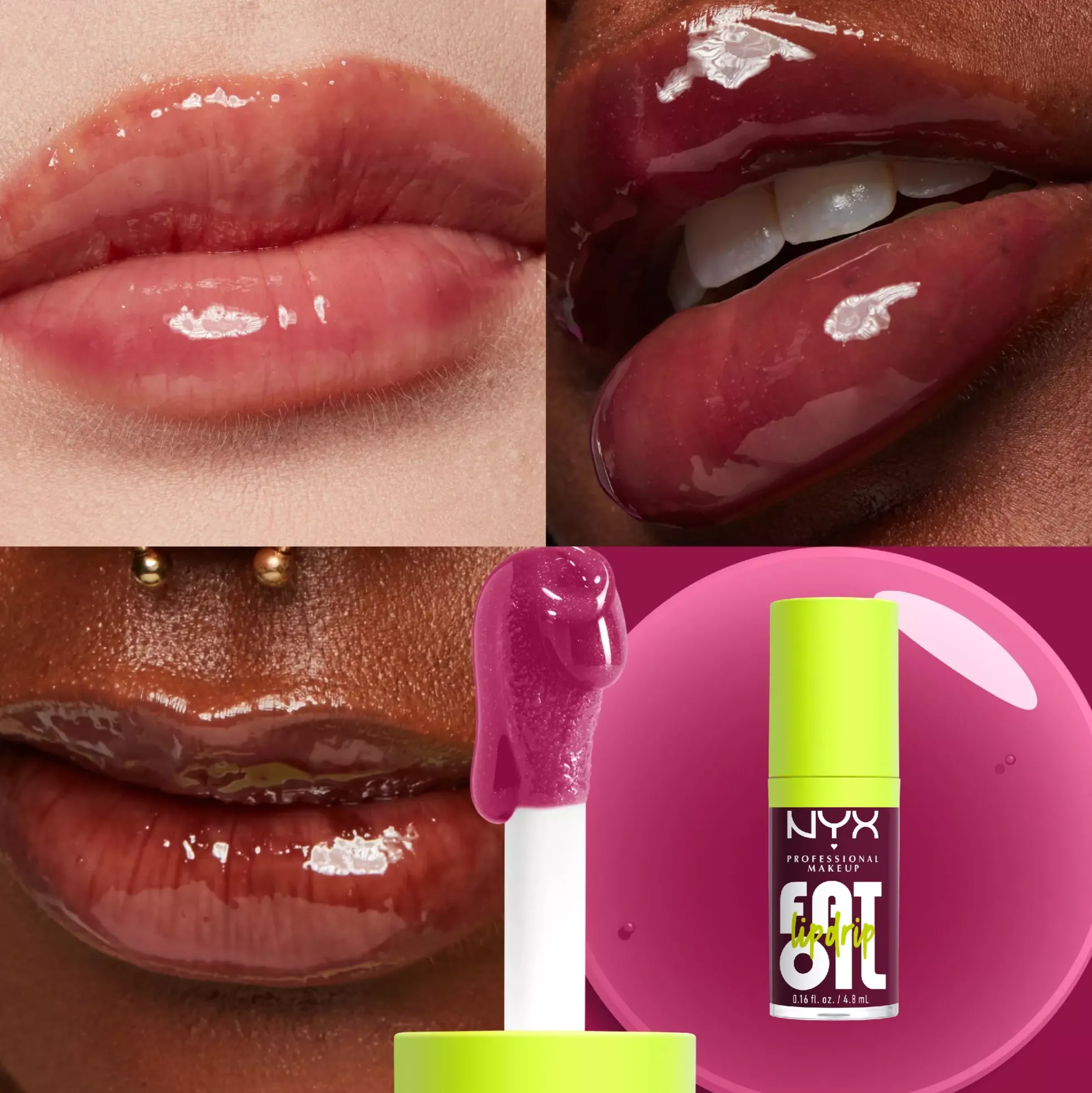 NYX PROFESSIONAL MAKEUP Fat Oil Lip Drip 04 That's Chic
