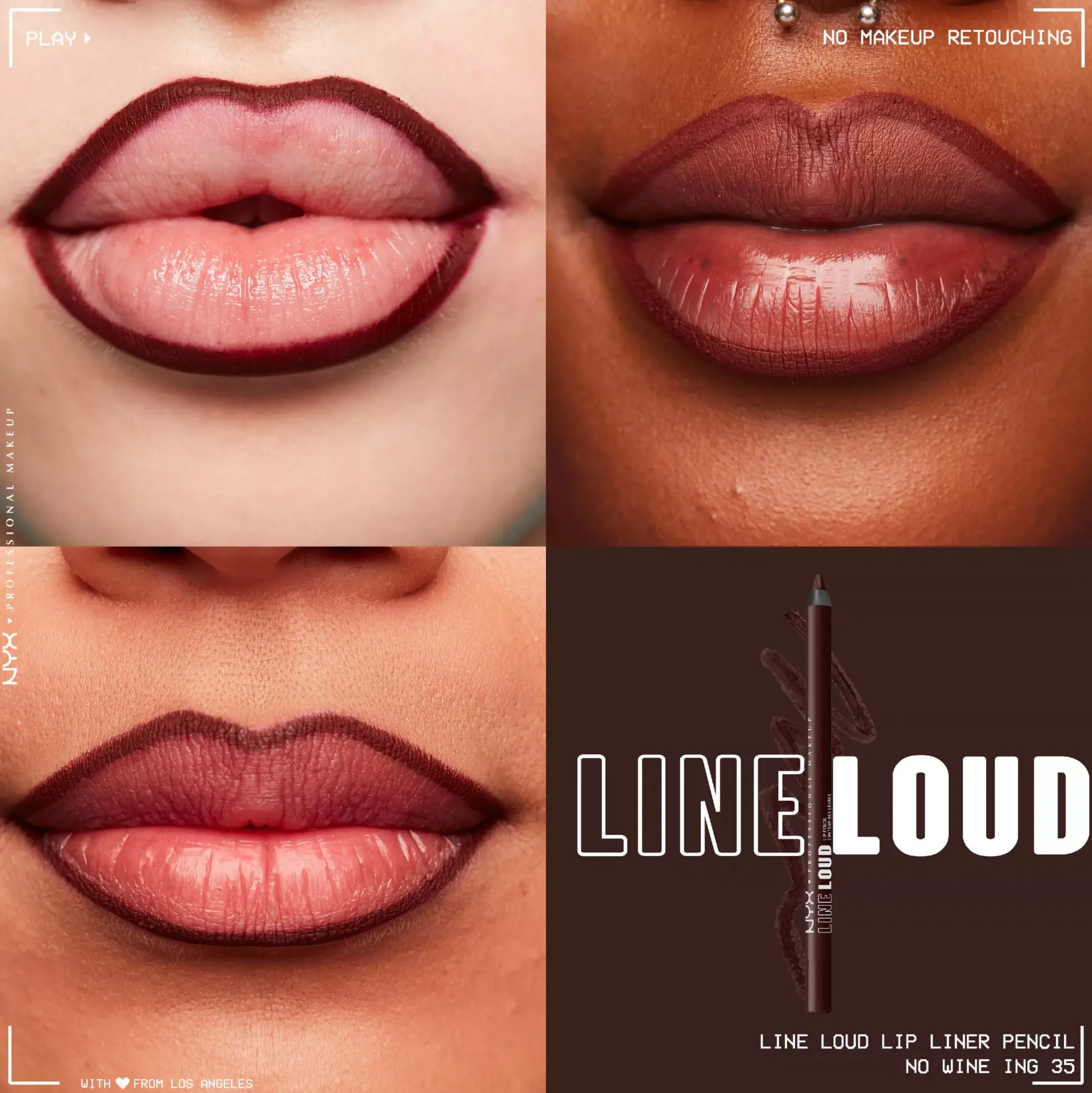 NYX PROFESSIONAL MAKEUPLine Loud Lip Pencil 12 On A Missio