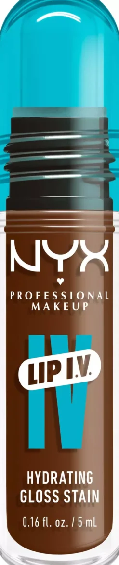 NYX PROFESSIONAL MAKEUP Lip I.V. Hydrating Gloss Stain Lip Gloss 17 Petal Pourin