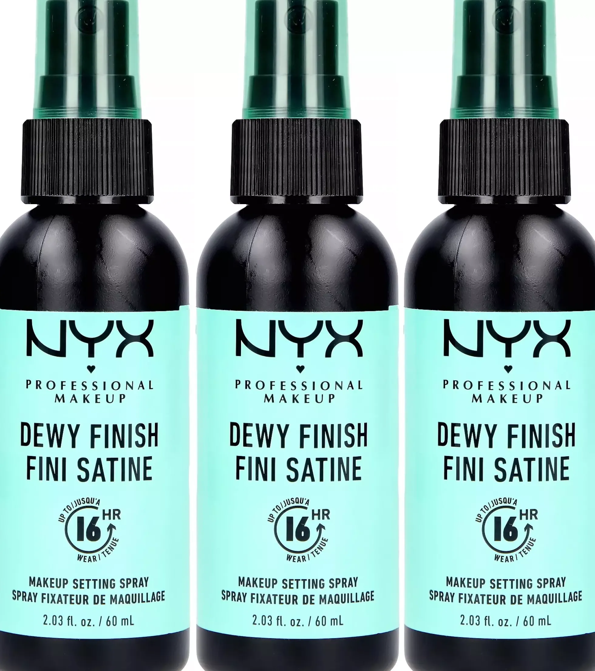 NYX PROFESSIONAL MAKEUP Makeup Setting Spray Dewy Finish x 3