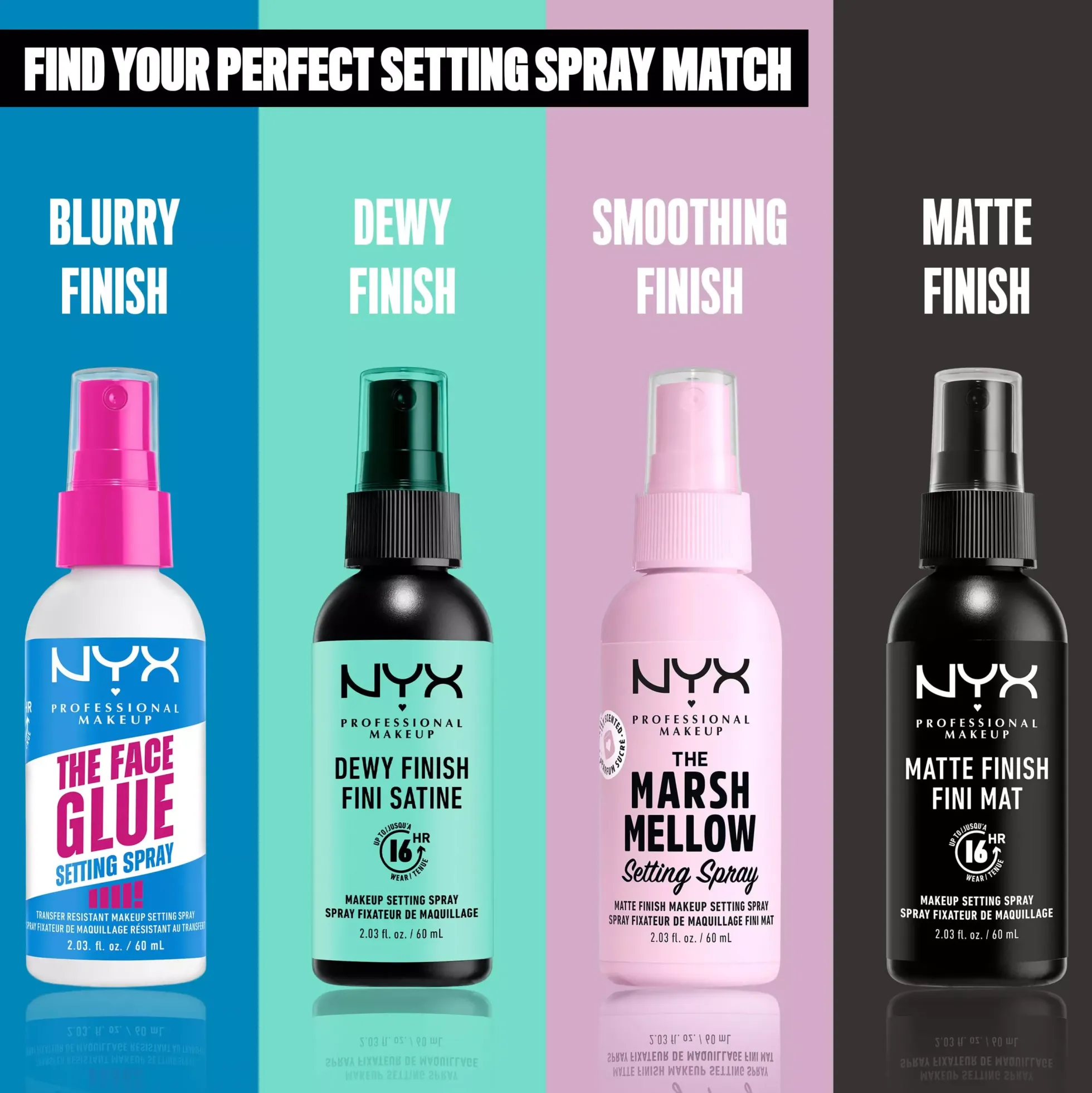 NYX PROFESSIONAL MAKEUP The Face Glue Setting Spray 60 ml