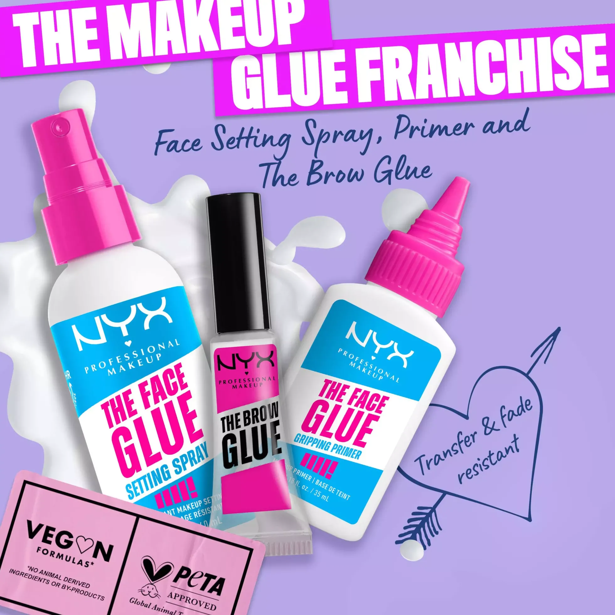 NYX PROFESSIONAL MAKEUP The Face Glue Setting Spray 60 ml