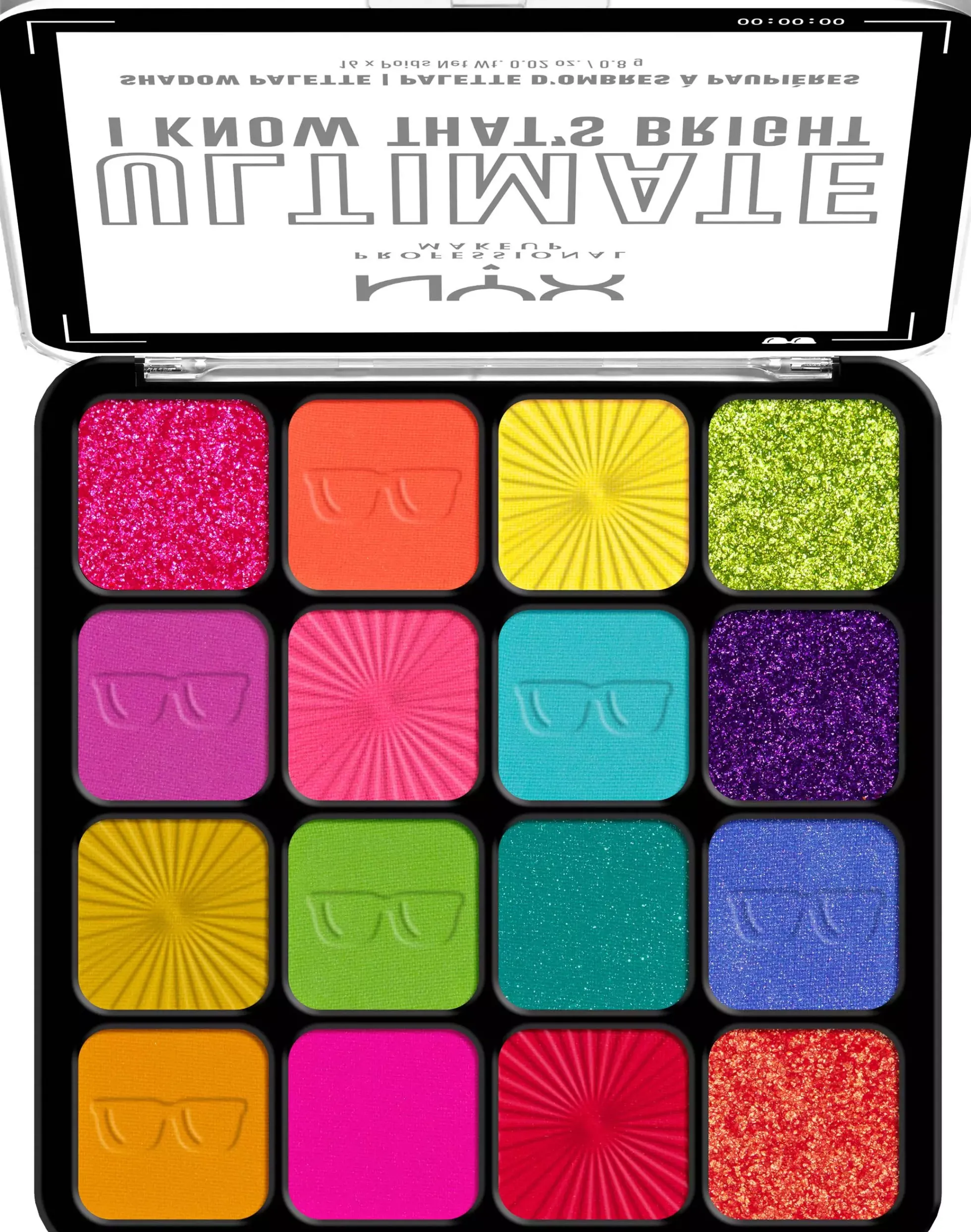 NYX PROFESSIONAL MAKEUP Ultimate Shadow Palette 04W I Know Thats Bright