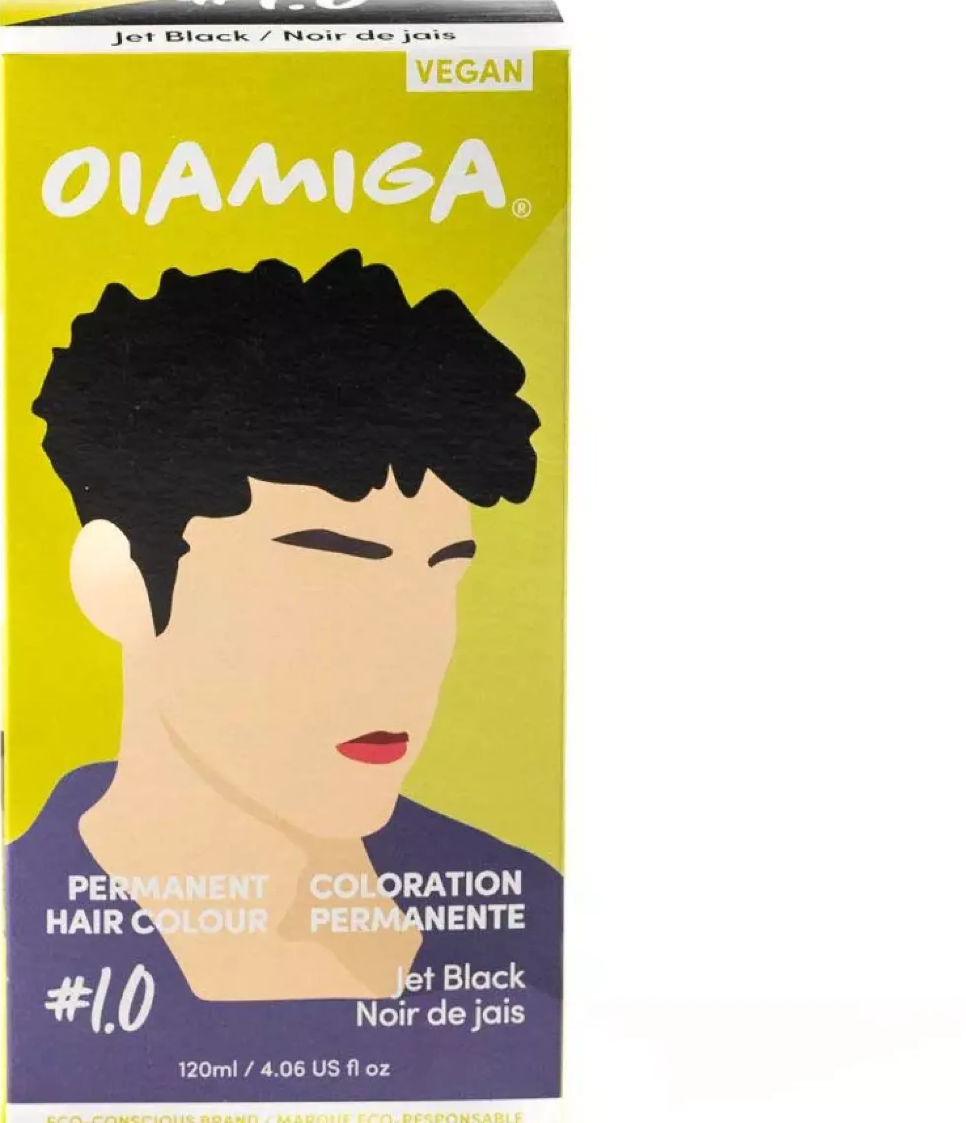 Oiamiga Permanent Hair Colour Jet Black