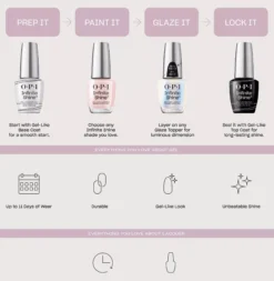 OPIInfinite Shine Glaze Toppers Moon Gleam