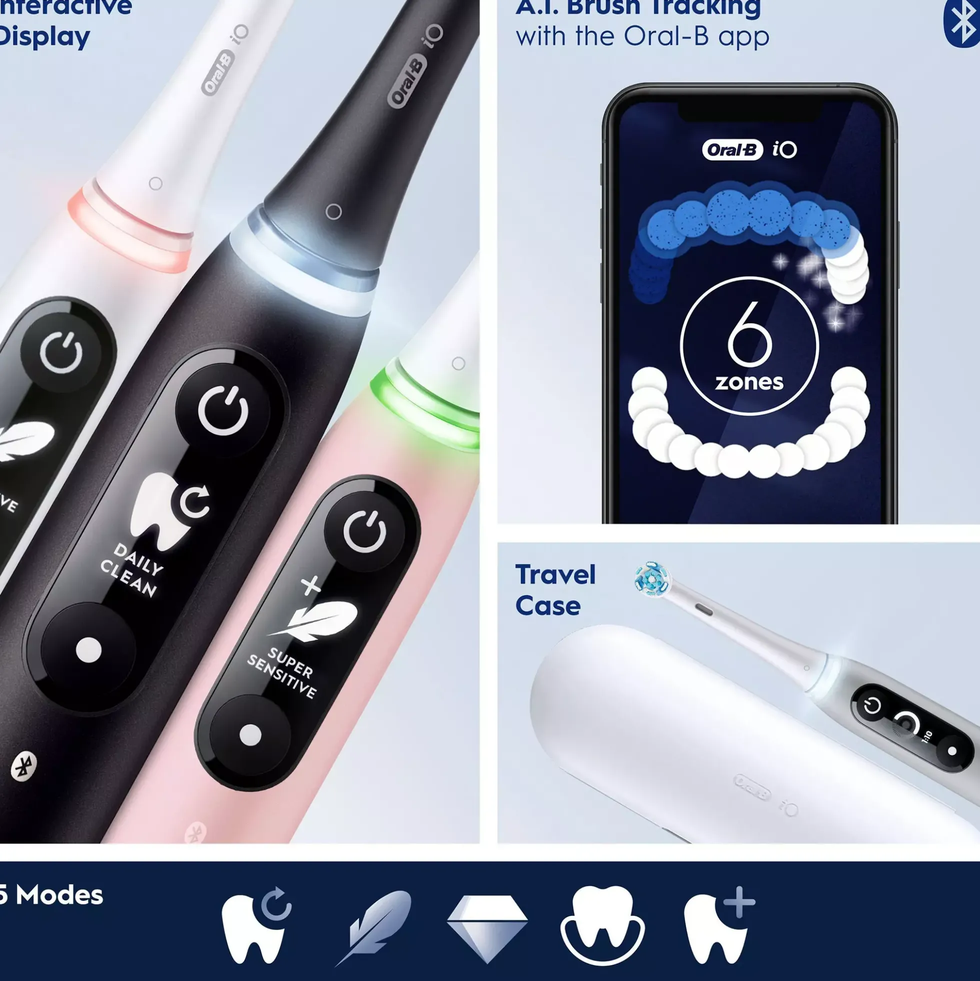 Oral B iO6 Duo Pack Black Lava / Pink Sand