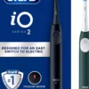 Oral B iO 2 Duo-pack Electric Toothbrushes Night Black & Forest Green