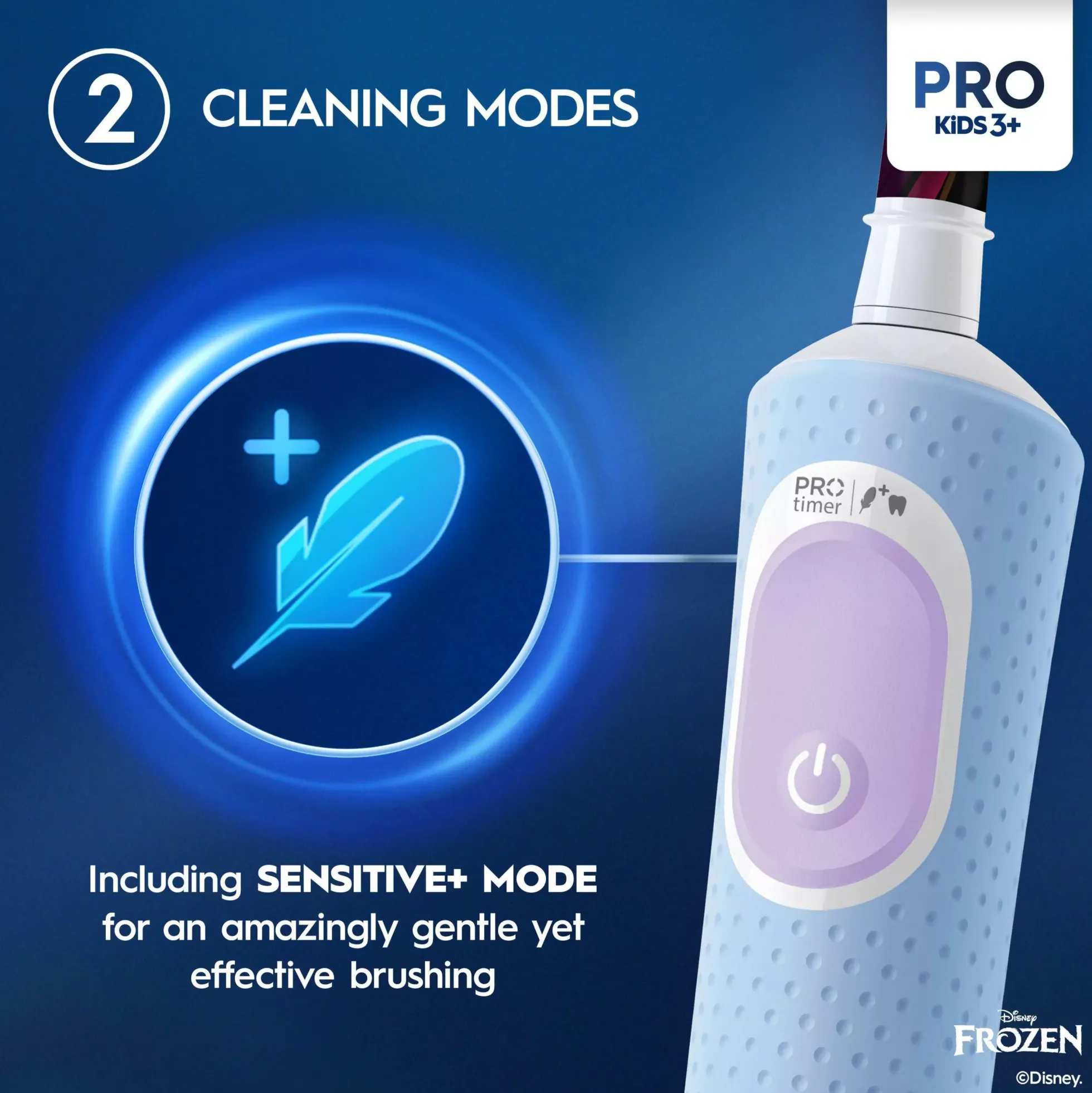Oral B Pro Kids Electric Toothbrush 2 Brush heads Disney Frozen