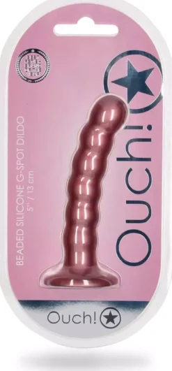 Ouch! by Shots Beaded Silicone G-Spot Dildo 16,5 cm