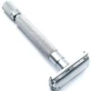 Parker Shaving 74R-SC Satin Chrome Textured Heavy Weight Butterfly Open Safety Razor