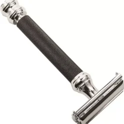 Parker Shaving 76R- Ultra Heavyweight Black & Chrome Handle Buterfly Open Safety Razor