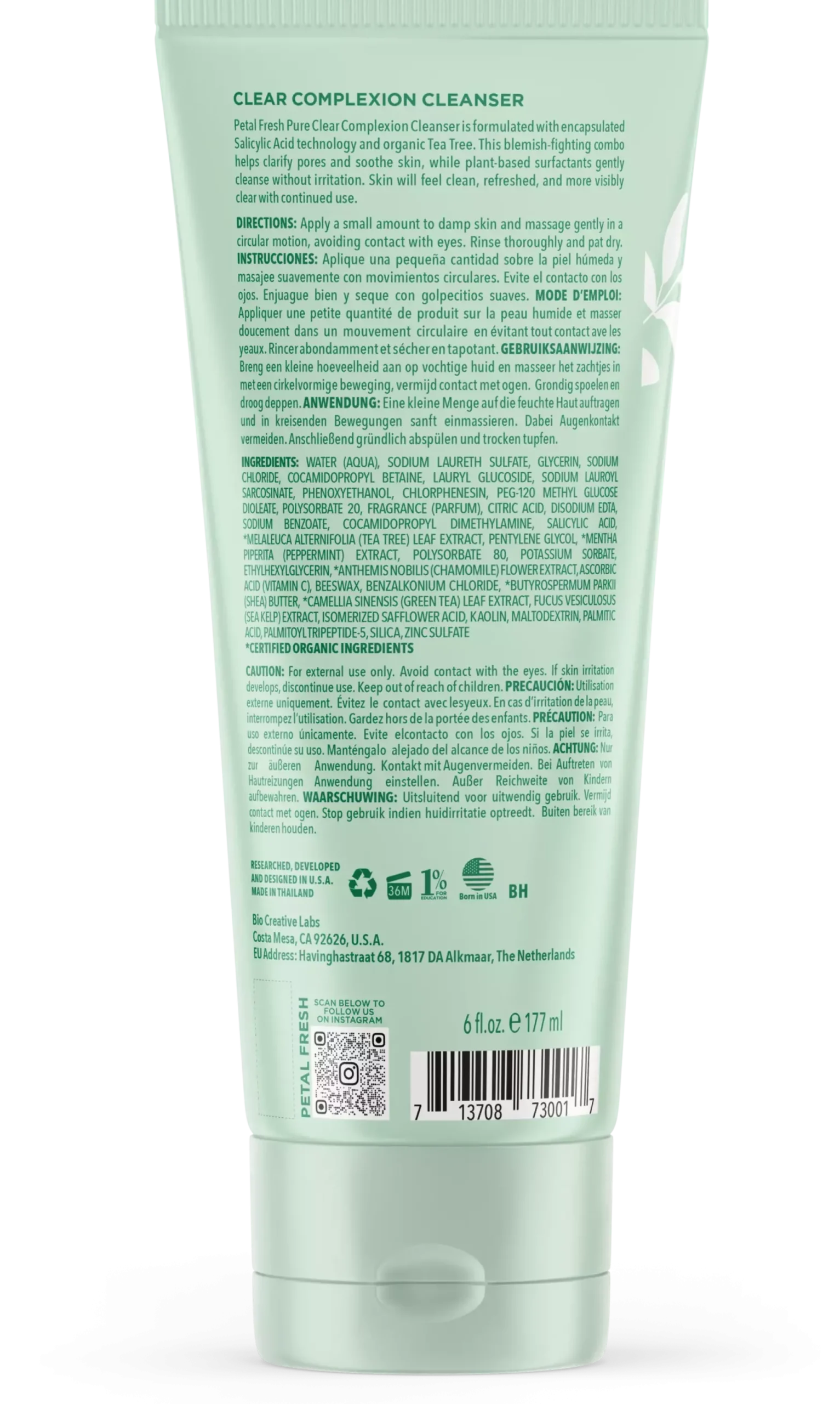 Petal FreshPure Clear Complexion Cleanser 177 ml