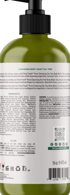Petal FreshPure Tea Tree Body Wash 473 ml