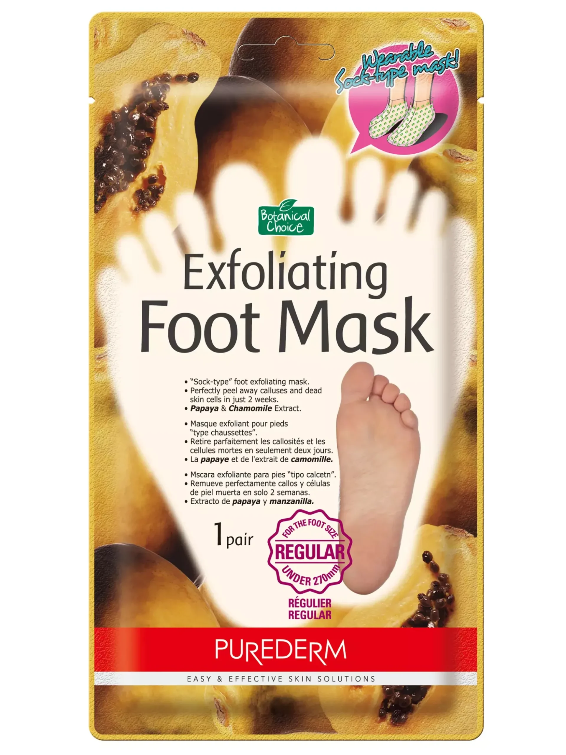 Purederm Exfoliating Foot Mask 40 ml