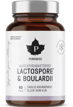 Pureness Mjölksyrabakterier Lactospore + Boulardii 60 st