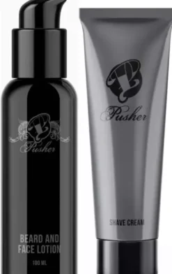 Pusher Beard and Face Lotion 100 ml & Shave Cream 100 ml