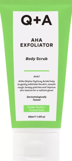 Q+A AHA Exfoliator Body Scrub 50 ml