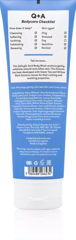 Q+A Salicylic Acid Body Wash 250 ml
