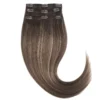 Rapunzel of Sweden Classic Clip-ins Straight / Light Volume / 3 pieces 30 cm Hazelnut Caramel Balayage B2.3/5.0