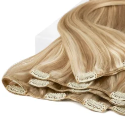 Rapunzel of Sweden Classic Clip-ins Straight / Medium Volume / 7 pieces 50 cm M7.3/10.8 Cendre Ash Blonde Mix