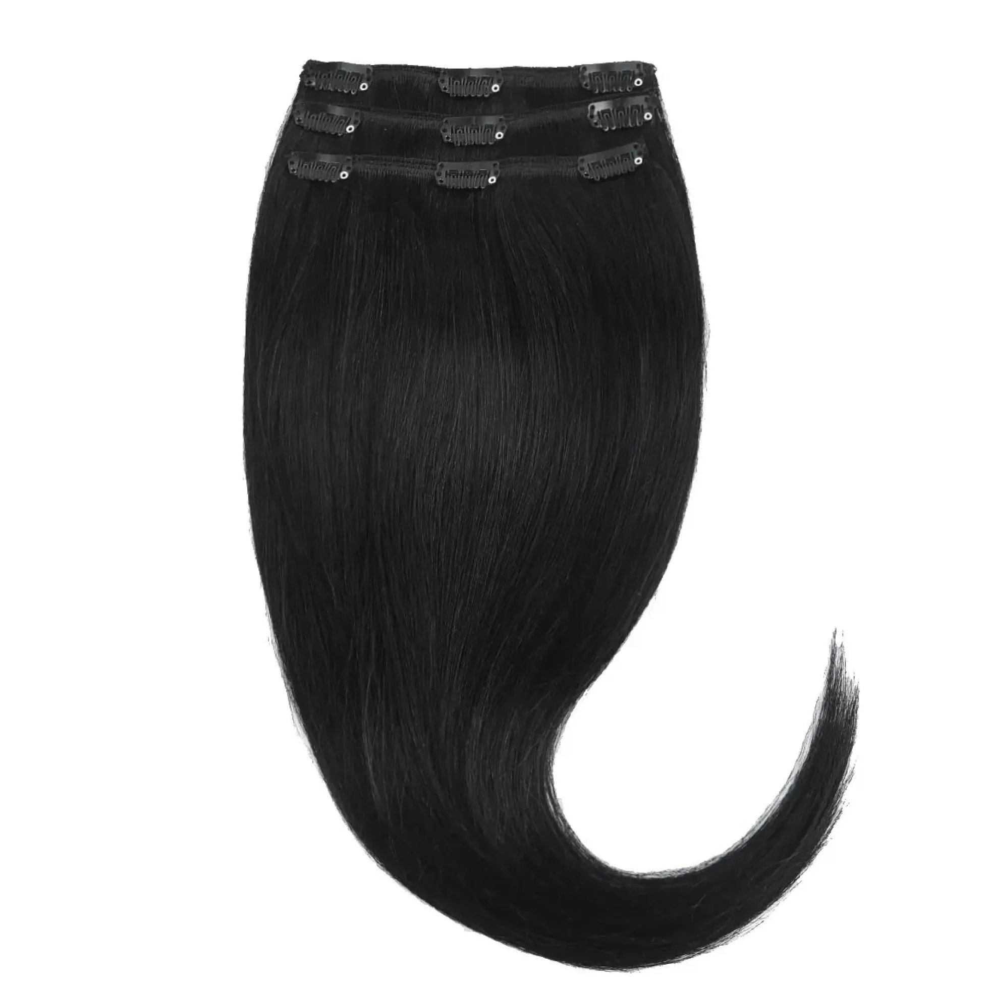 Rapunzel of Sweden Classic Clip-ins Straight / Light Volume / 3 pieces 60 cm 1.0 Black