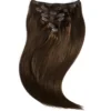Rapunzel of Sweden Classic Clip-ins Straight / Medium Volume / 7 pieces 50 cm 2.3 Chocolate Brown