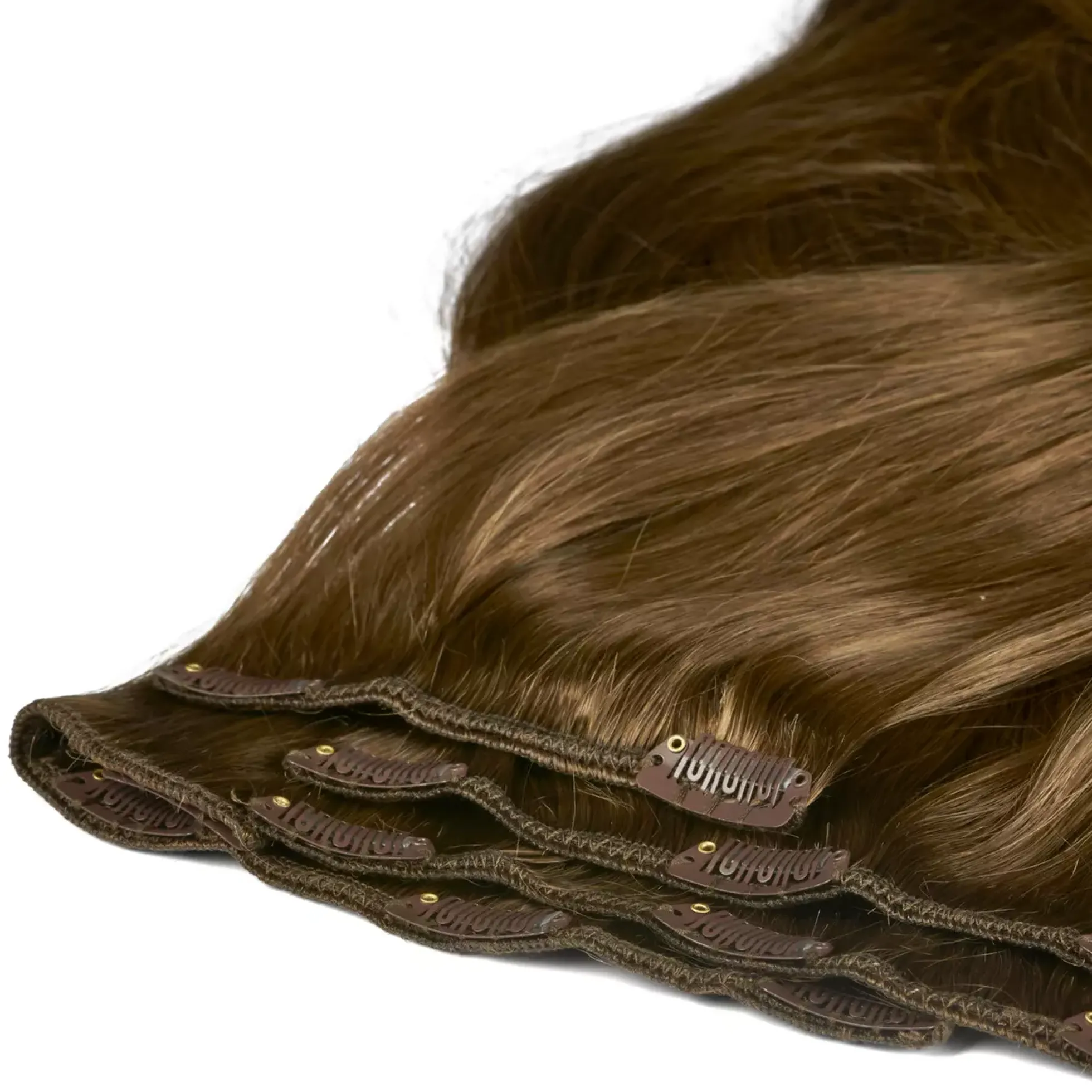 Rapunzel of Sweden Classic Clip-ins Straight / Medium Volume / 7 pieces 40 cm 5.0 Brown