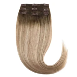 Rapunzel of Sweden Classic Clip-ins Straight / Light Volume / 3 pieces 40 cm Dark Ashy Blonde Balayage B2.6/10.7