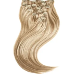 Rapunzel of Sweden Classic Clip-ins Straight / Medium Volume / 7 pieces60 cm M7.3/10.8 Cendre Ash Blonde Mix